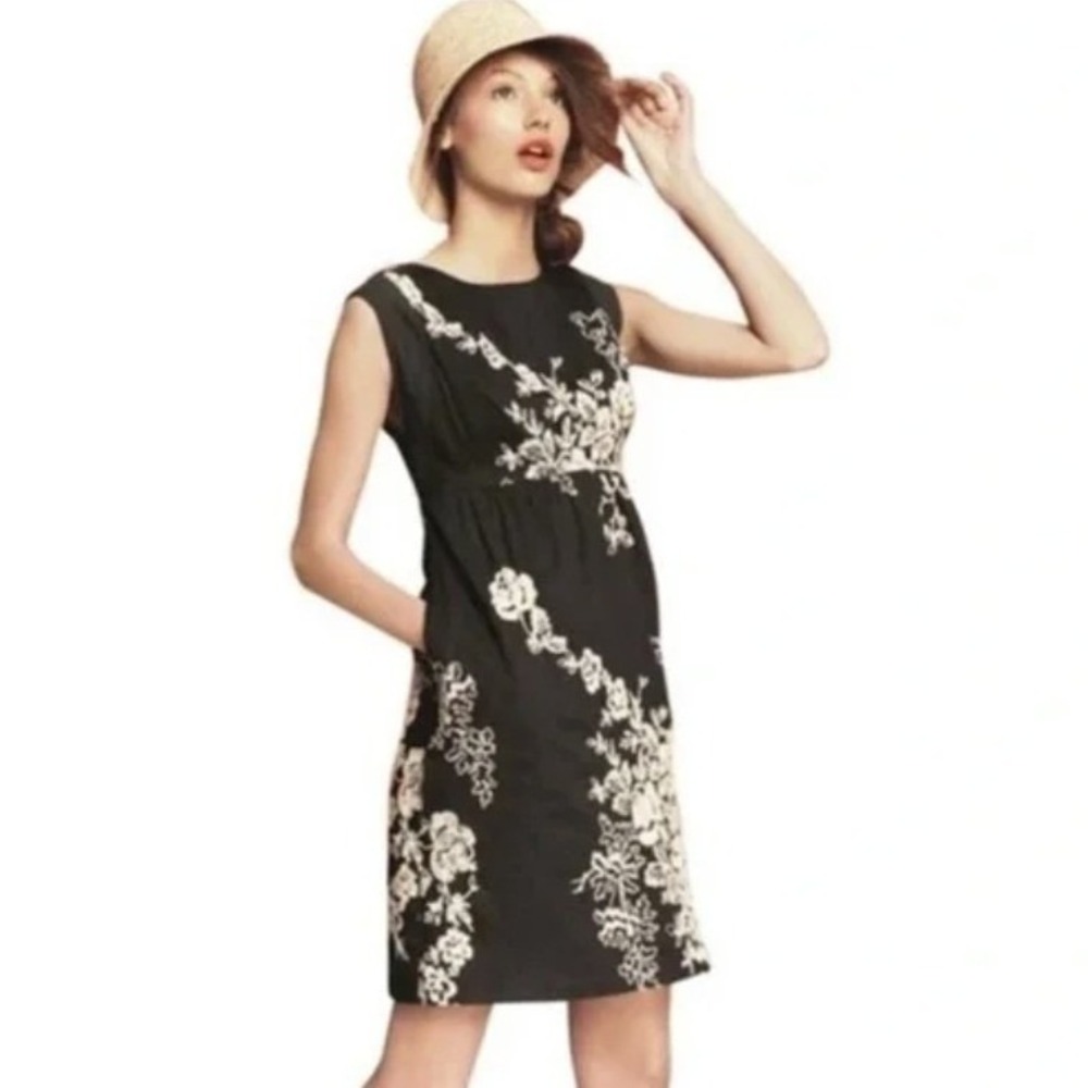 J‎ Crew Mirabel Embroidered Sleeveless Pocket Dress Size 2